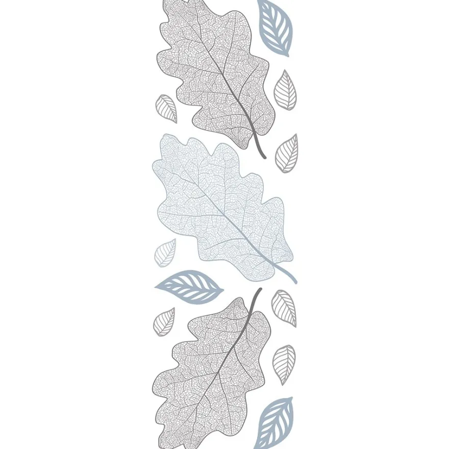 Transparent-Stickerbogen, Blätter, verschiedene Designs, 10cm x 30cm, 10 Bogen