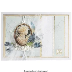 Transparent-Stickerbogen, Broschen, verschiedene Designs, 10cm x 30cm, 10 Bogen