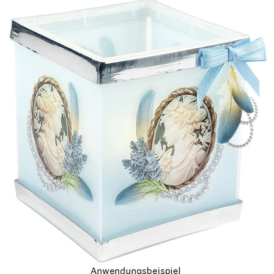 Transparent-Stickerbogen, Broschen, verschiedene Designs, 10cm x 30cm, 10 Bogen