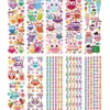 Transparent-Stickerbogen, Eulen, 10cm x 30cm, 10 Bogen