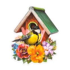 Transparent-Stickerbogen, Gartengrüße, verschiedene Designs, 10cm x 30cm, 10 Bogen