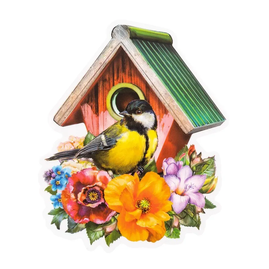 Transparent-Stickerbogen, Gartengrüße, verschiedene Designs, 10cm x 30cm, 10 Bogen