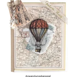 Transparent-Stickerbogen, Nostalgie, 10cm x 30cm, 10 Bogen
