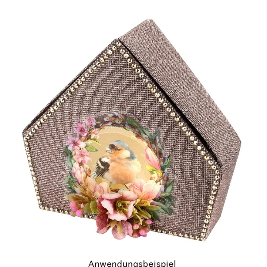 Transparent-Stickerbogen, Ostergrüße, verschiedene Designs, 10cm x 30cm, 10 Bogen