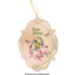 Transparent-Stickerbogen, Ostergrüße, verschiedene Designs, 10cm x 30cm, 10 Bogen