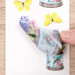 Transparent-Stickerbogen, Ostergrüße 2, verschiedene Designs, 10cm x 30cm, 10 Bogen