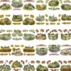 Transparent-Stickerbogen, Sommerdörfer, 10cm x 30cm, 10 Bogen