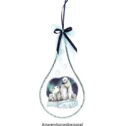 Transparent-Stickerbogen, Tiere im Winter, verschiedene Designs, 10cm x 30cm, 10 Bogen