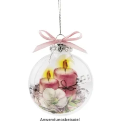 Transparent-Stickerbogen, Weihnachtliche Floristik, 10cm x 30cm, 10 Bogen
