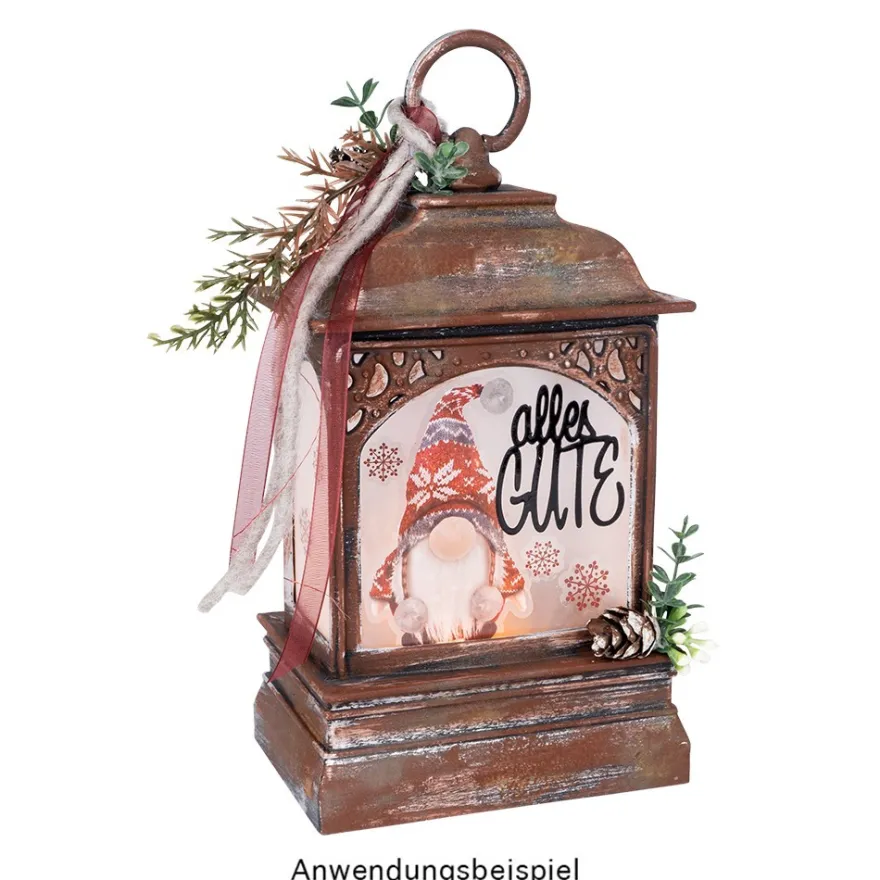Transparent-Stickerbogen, Weihnachts-Wichtel, verschiedene Designs, 10cm x 30cm, 10 Bogen