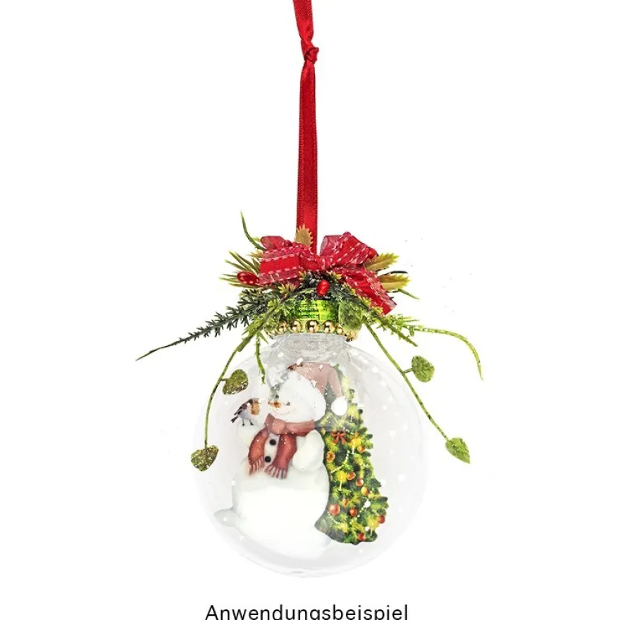 Transparent-Stickerbogen, Wichtel, Schneemänner & Winterkinder, versch. Designs, 10cmx30cm, 10 Bogen