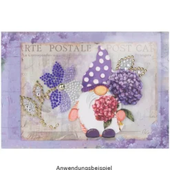 Transparent-Stickerbogen, Wichtel im Frühjahr, verschiedene Designs, 10cm x 30cm, 10 Bogen