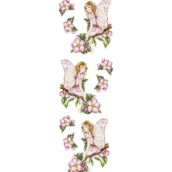 Transparent-Stickerbogen, Zauberhafte Elfen, verschiedene Designs, 10cm x 30cm, 10 Bogen