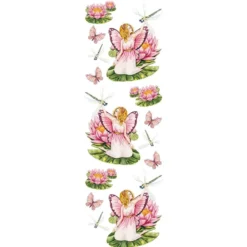 Transparent-Stickerbogen, Zauberhafte Elfen 2, verschiedene Designs, 10cm x 30cm, 10 Bogen