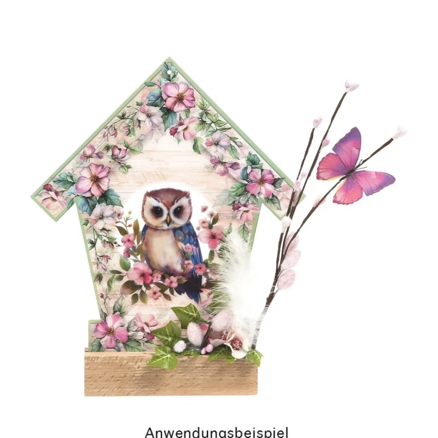 Transparent-Sticker, Vögel, verschiedene Designs, 10cm x 30cm, 10 Bogen