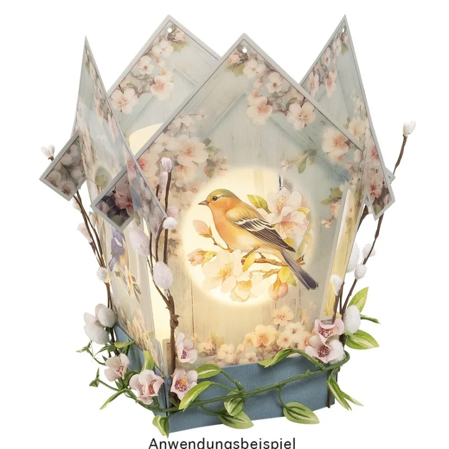 Transparent-Sticker, Vögel, verschiedene Designs, 10cm x 30cm, 10 Bogen