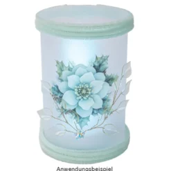 Transparent-Sticker, Winter-Floristik, verschiedene Designs, 10cm x 30cm, 10 Bogen
