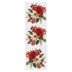 Transparent-Sticker, Winterzeit, verschiedene Designs, 10cm x 30cm, 10 Bogen