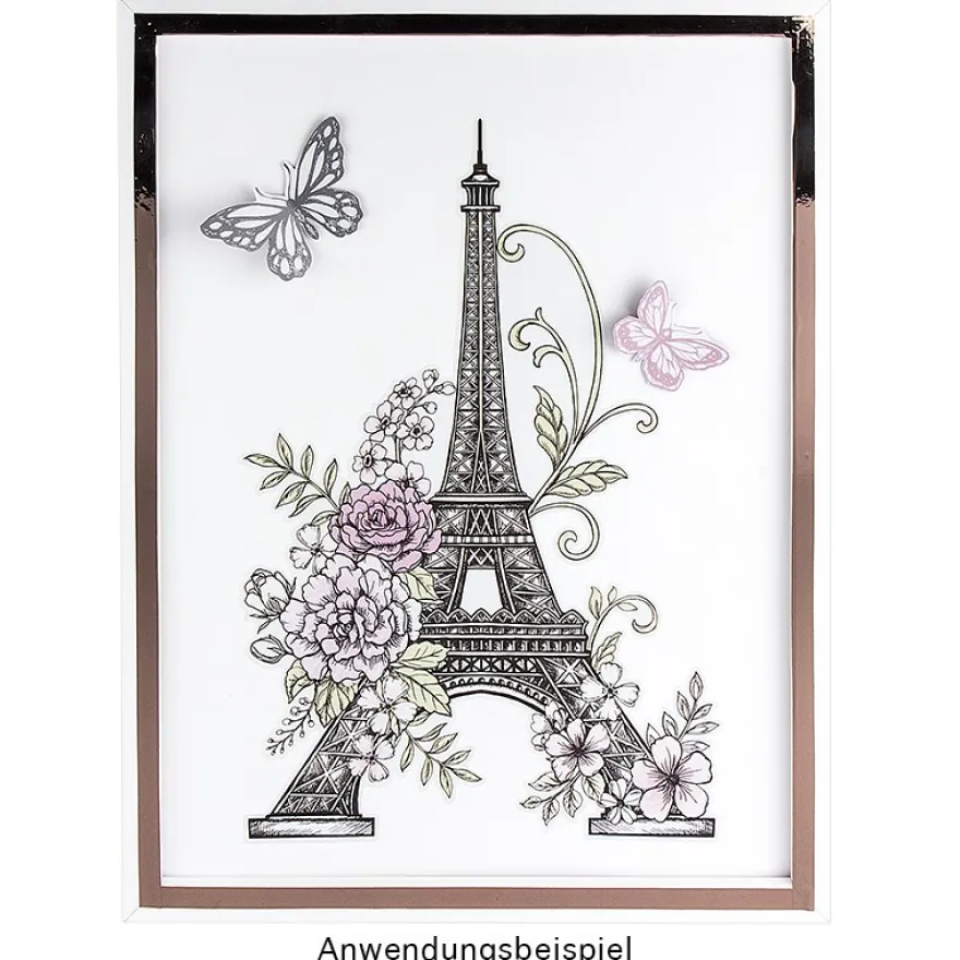 Transparent-Sticker XL, Eiffelturm, 24,5cm x 35cm