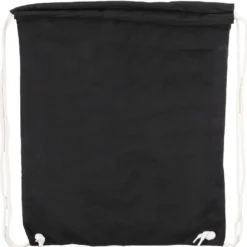 Turnbeutel aus Baumwolle, 37cm x 44cm, schwarz