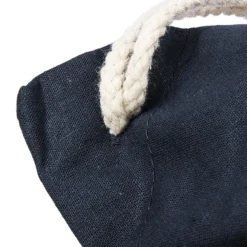Turnbeutel aus Baumwolle, 37cm x 44cm, dunkelblau