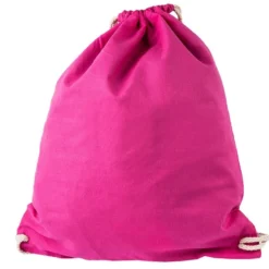 Turnbeutel aus Baumwolle, 37cm x 44cm, pink