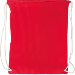 Turnbeutel aus Baumwolle, 37cm x 44cm, rot