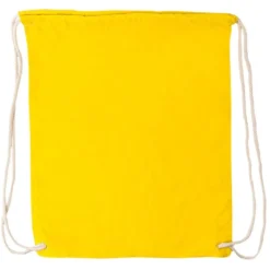 Turnbeutel aus Baumwolle, 37cm x 44cm, gelb