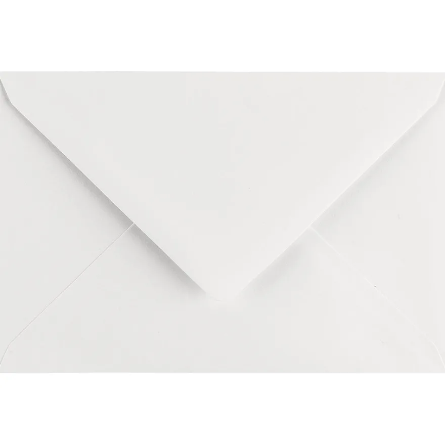 Umschläge, 11,4cm x 16,2cm, naturweiß, 100g/m², 100 Stück