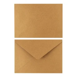 Umschläge, Kraftpapier, C5 (16,2cm x 22,9cm), 110 g/m², 100 Stück