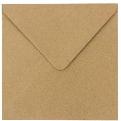 Umschläge, Kraftpapier, 17cm x 17cm, 110 g/m², 100 Stück