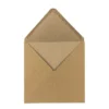 Umschläge, Kraftpapier, 15,5cm x 15,5cm, 110 g/m², 100 Stück