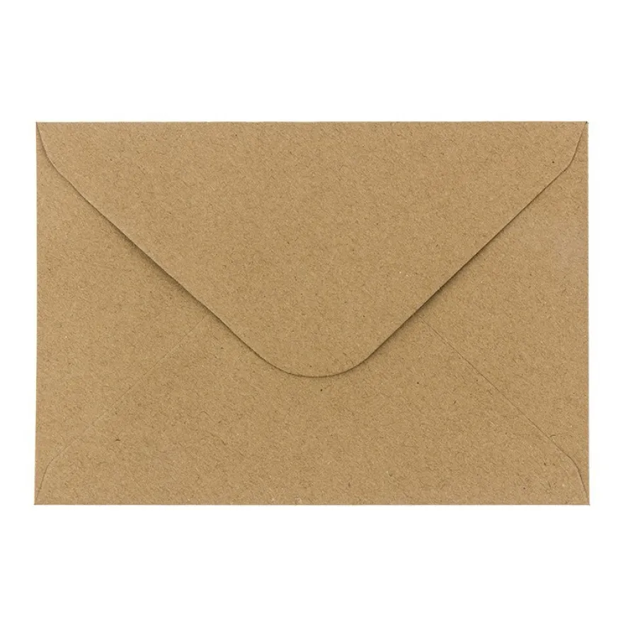 Umschläge, Kraftpapier, 11,4cm x 16,2cm, 110 g/m², 100 Stück