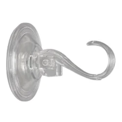 Vakuum-Saugnapf-Haken, 6,8cm x 9,5cm x 3,7cm, Tragkraft 5kg, transparent, 4 Stück