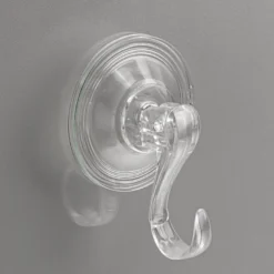 Vakuum-Saugnapf-Haken, 6,8cm x 9,5cm x 3,7cm, Tragkraft 5kg, transparent, 4 Stück