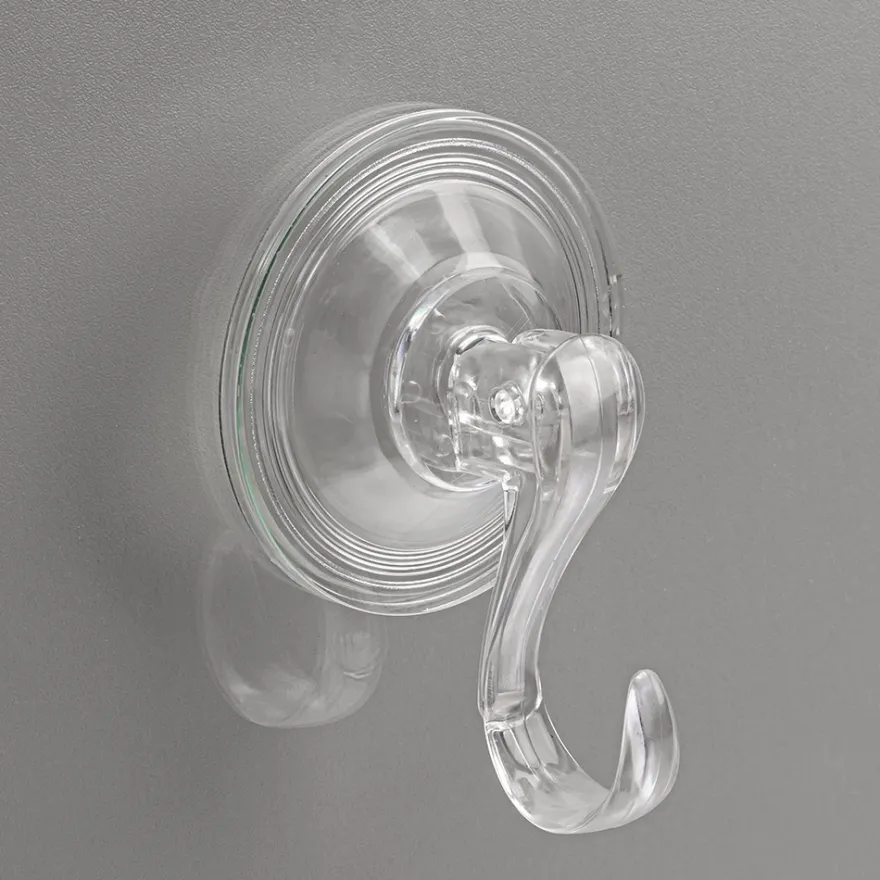 Vakuum-Saugnapf-Haken, 6,8cm x 9,5cm x 3,7cm, Tragkraft 5kg, transparent, 4 Stück