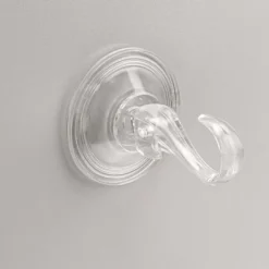 Vakuum-Saugnapf-Haken, 6,8cm x 9,5cm x 3,7cm, Tragkraft 5kg, transparent, 4 Stück