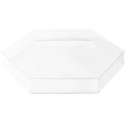 Vario-Podeste, Sechseck, 11,8cm x 10,2cm, 1,5cm hoch, transparent, 10 Stück