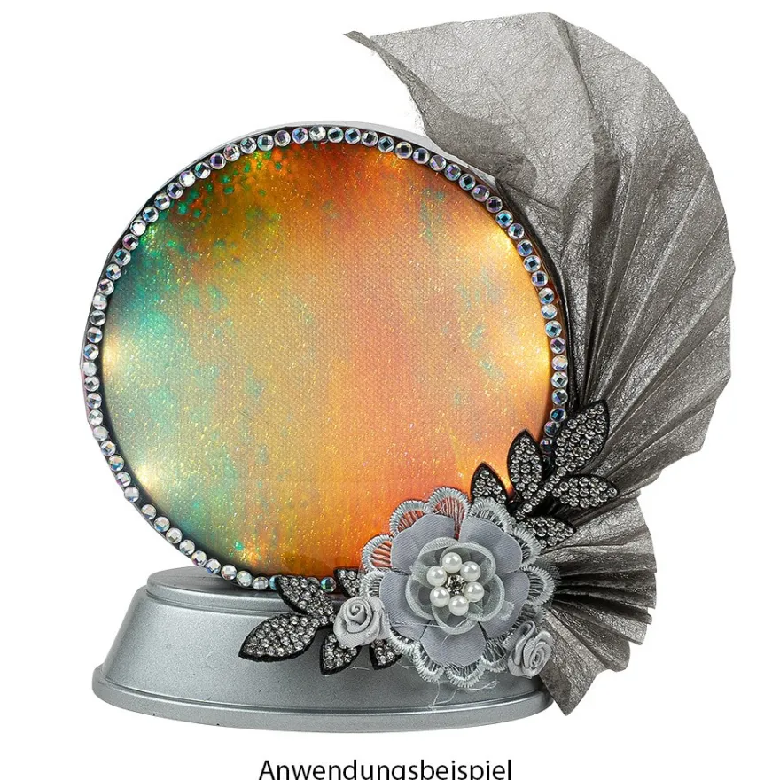 Vlies Tischläufer/Tischband, 23cm breit, 25m lang, auf Rolle, silbergrau