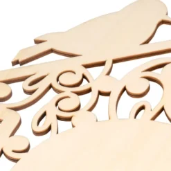 Vogelhäuser aus Holz, 26,5cm x 25,4cm, 4mm stark, mit Juteseil zum Aufhängen, 2 Stück