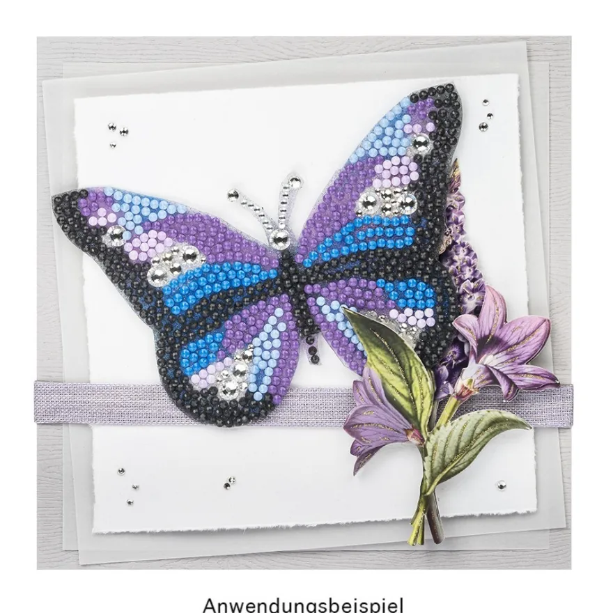 Vorlage für Diamond Painting: Schmetterlinge, DIN A4