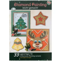 Vorlagenheft: Diamond Painting leicht gemacht Nr. 4, 33 Legevorlagen für Diamond-Painting-Lineale