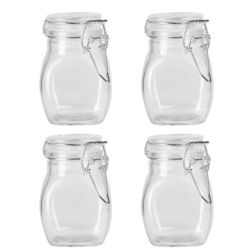 Vorratsgläser mit Bügelverschluss, 100ml, 4 Stück