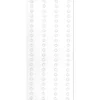Waben-Klebedots, doppelseitig klebend, flach, transparent, Ø 4mm, 6 Bogen, 500 Stück
