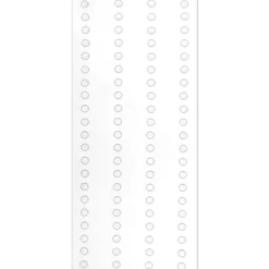 Waben-Klebedots, doppelseitig klebend, flach, transparent, Ø 4mm, 6 Bogen, 500 Stück
