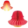 Waben-Stanzteile, Glockenblume 2, rot/gelb, 9,3cm x 7,9cm, 100 Stück