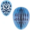 Waben-Stanzteile, Osterei, Ornament blau, 5,5cm x 7,5cm, 100 Stück
