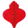 Waben-Zwiebeln zum Aufhängen, 8,5 cm x 7 cm, 8 Stück, rot