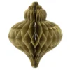 Waben-Zwiebeln zum Aufhängen, 8,5 cm x 7 cm, 6 Stück, altgold