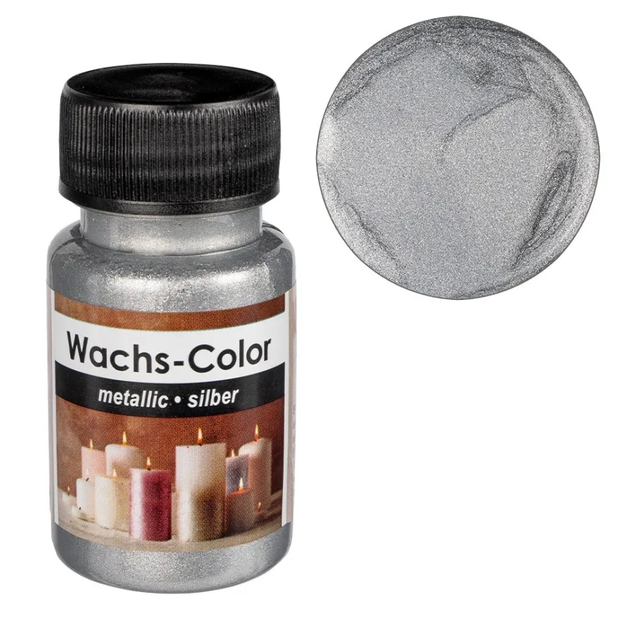 Wachs-Color, metallic, silber, 50ml